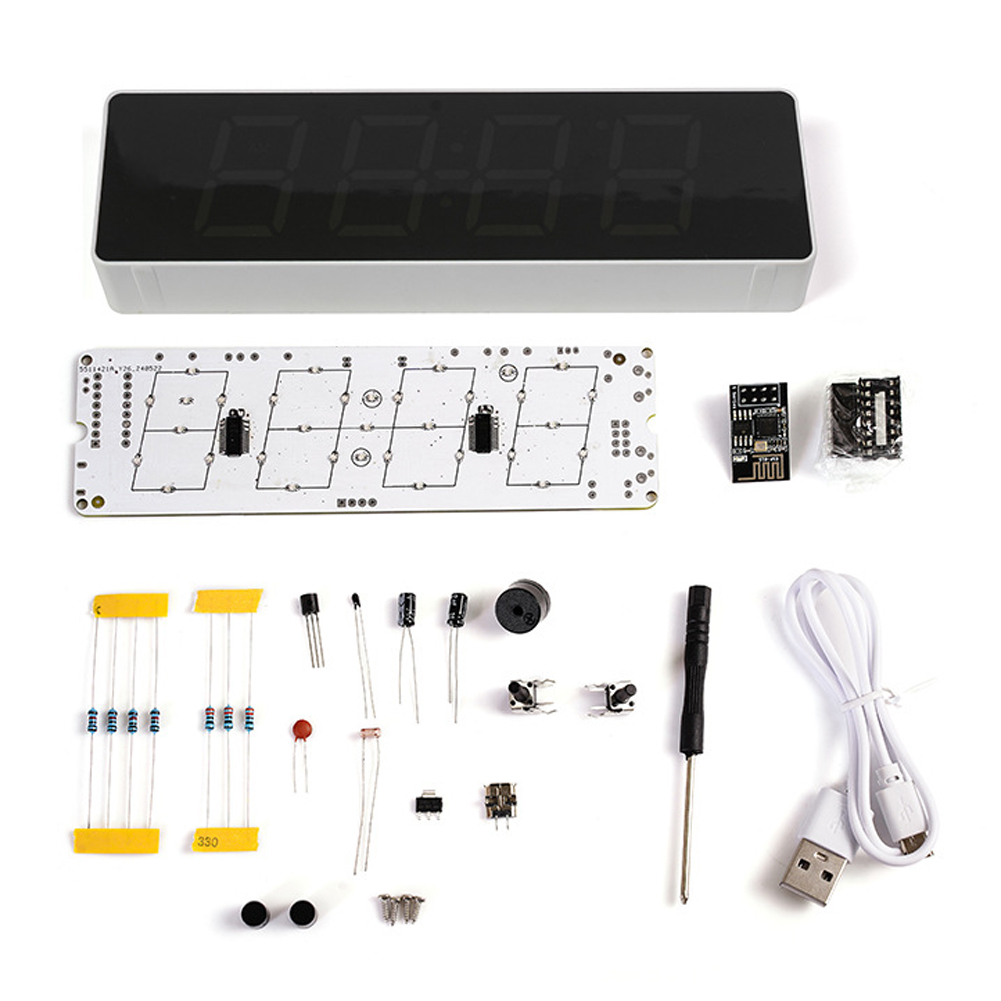 Diy Electronics For Beginners - ESP8266 IoT renkli WiFi saat kiti
