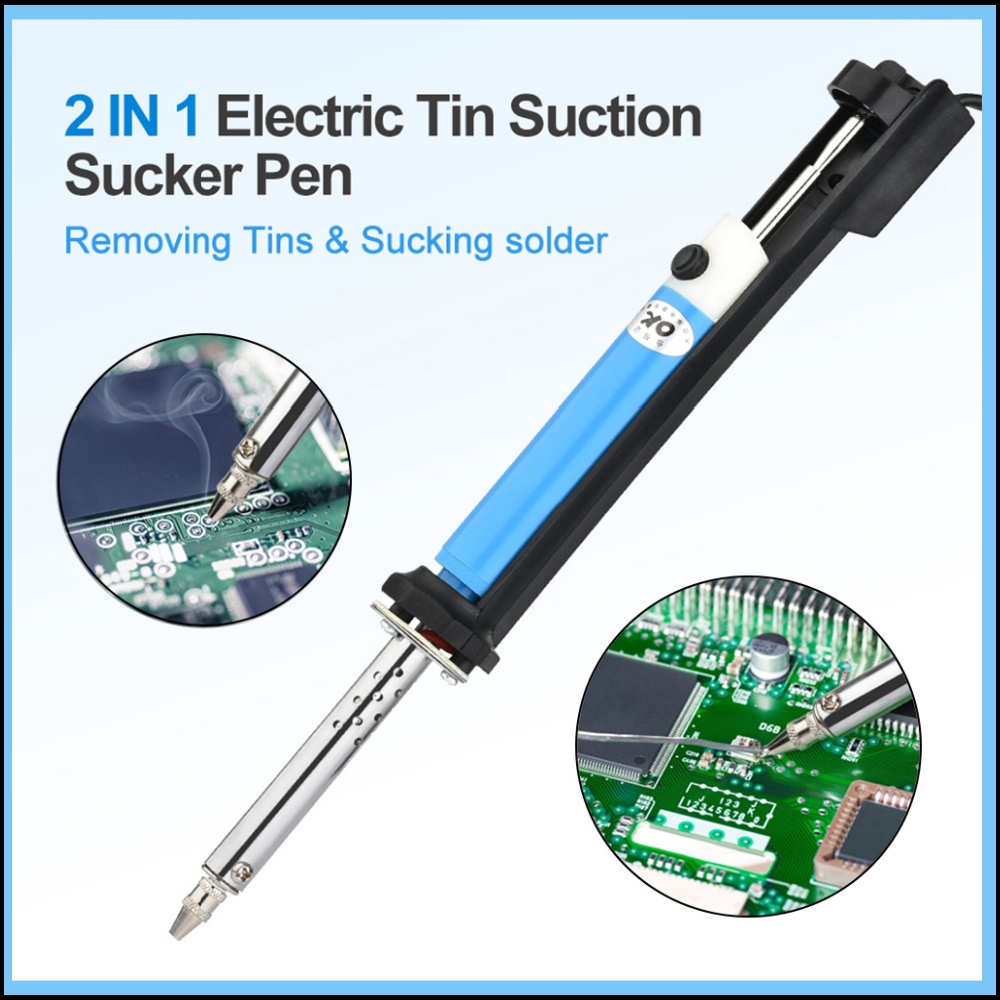 Desoldering Pump Solder - 2'si 1 Arada Elektrikli Kalay Emme