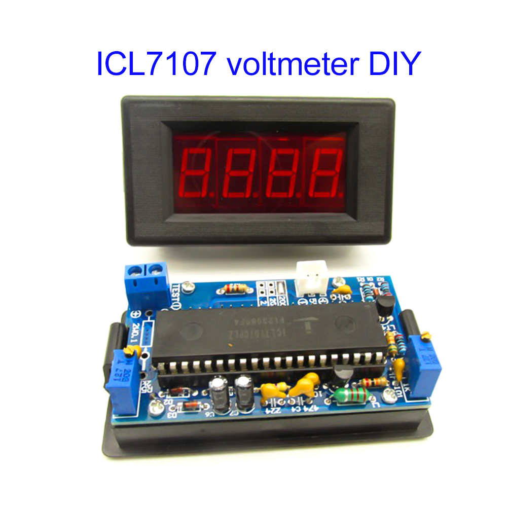 Diy Electronics Project Kit - ICL7107 Voltmetre DIY Kiti Parçaları DC