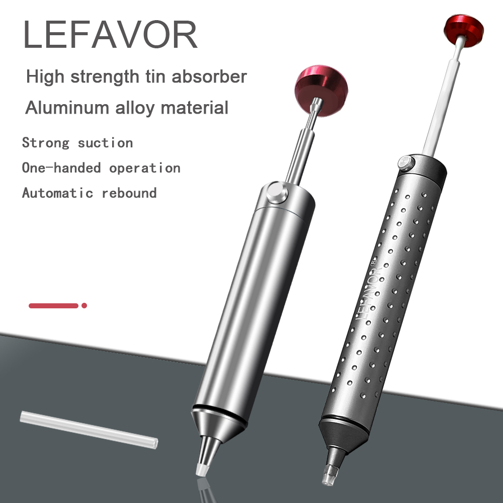 Desoldering Pump Solder - LEFAVOR Alüminyum Güçlü Lehim Sökme Pompası
