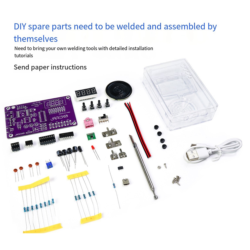 Diy Electronics Project Kit - A72Z Yeni HU-017B DIY FM Radyo