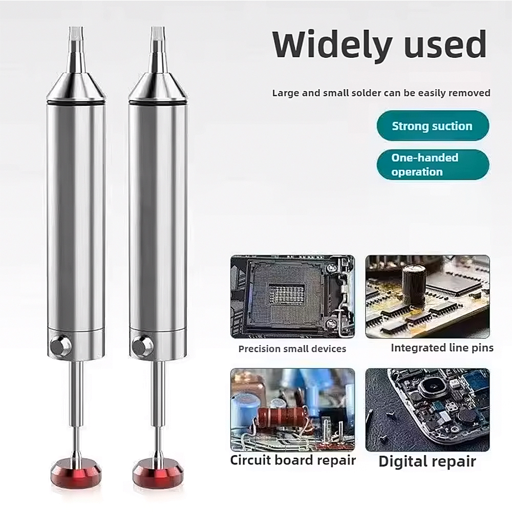 Flux Pen Electronics - Alüminyum Lehim Sökme Pompası Emme Teneke