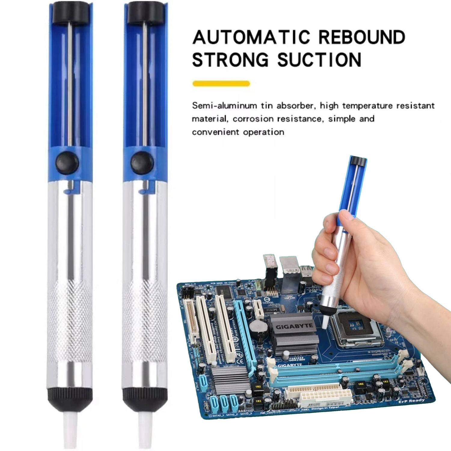 Desoldering Pump Solder - Alüminyum Metal Lehim Sökme Pompası Emme