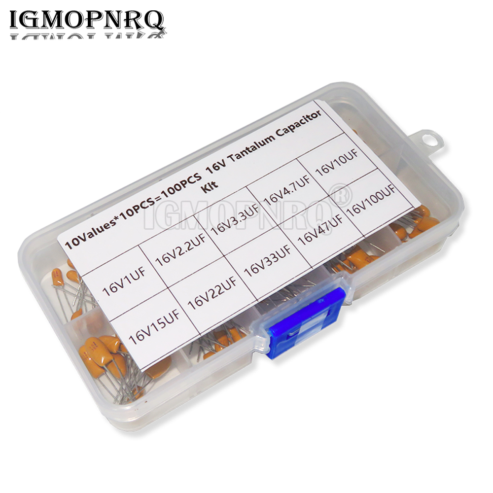 Capacitor Kit Assortment - 100PCS 10Value*10 Adet 16V Tantal Kondansatör