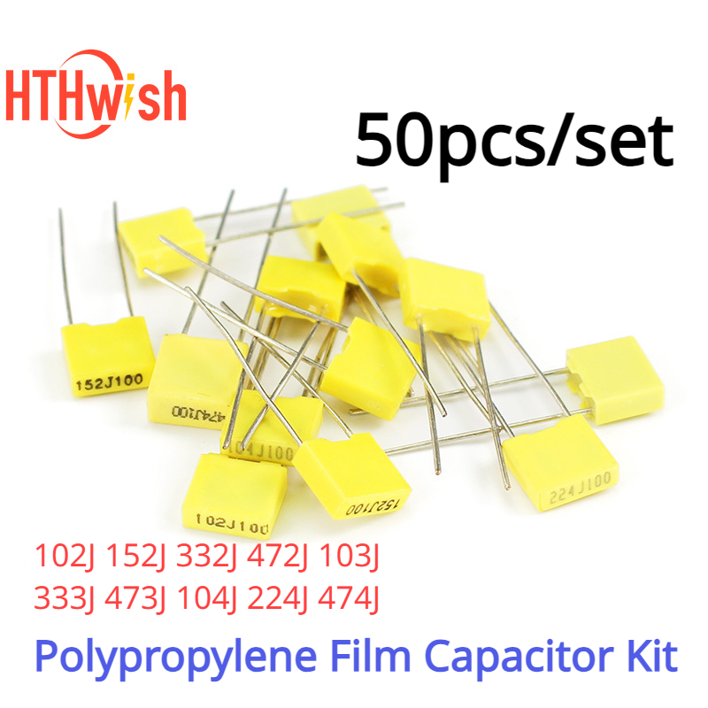 Capacitor Kit Assortment - 50 adet 102J ~ 474J polipropilen