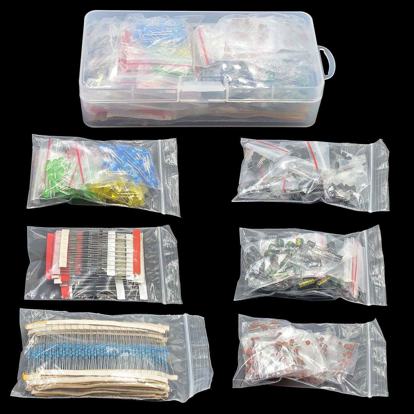 Capacitor Kit Assortment - Elektronik bileşenler Kitleri Metal film Direnç