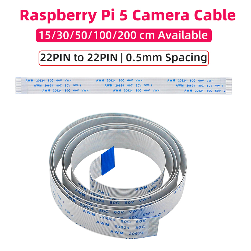 Raspberry Pi Zero - Raspberry Pi 5 Kamera Kablosu 22