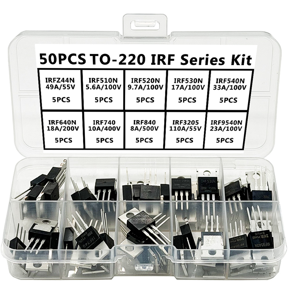 50 adet TO-220 IRF Serisi Kit  - Mosfet Transistor Set incelemesi ve fiyatı