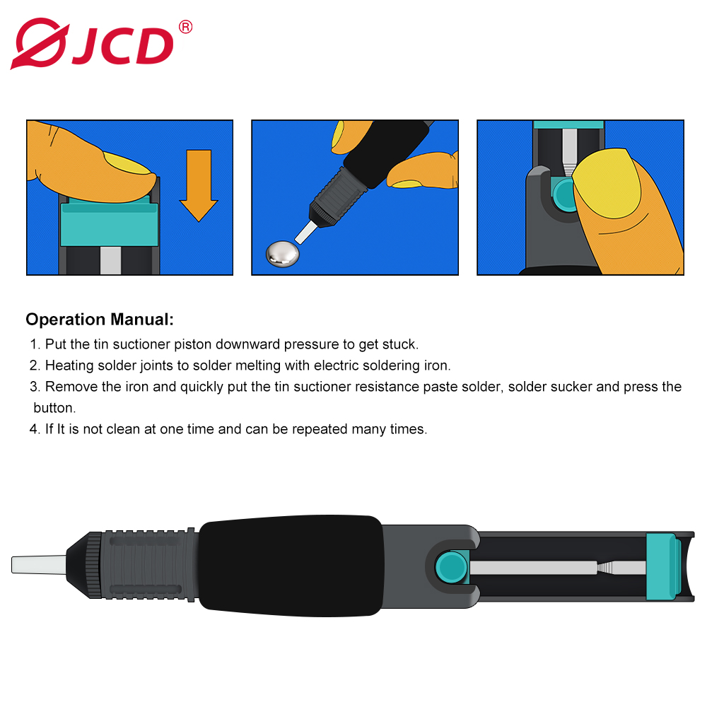 JCD Alüminyum Metal Lehim Sökm - Desoldering Pump Solder incelemesi ve fiyatı