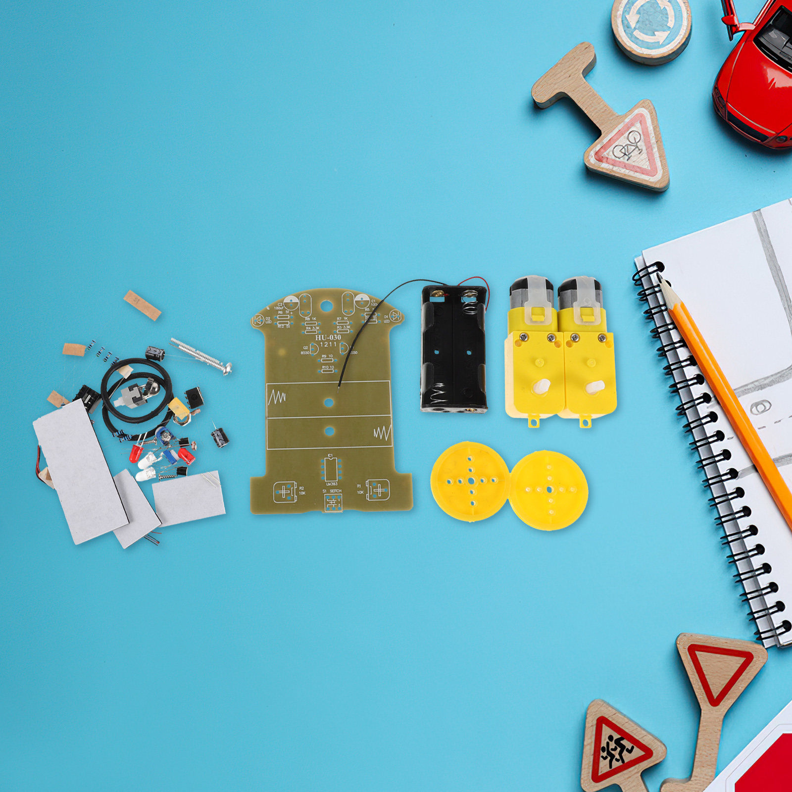 1 Set Hat Takip Robot Araba Ki - Diy Electronics For Beginners incelemesi ve fiyatı