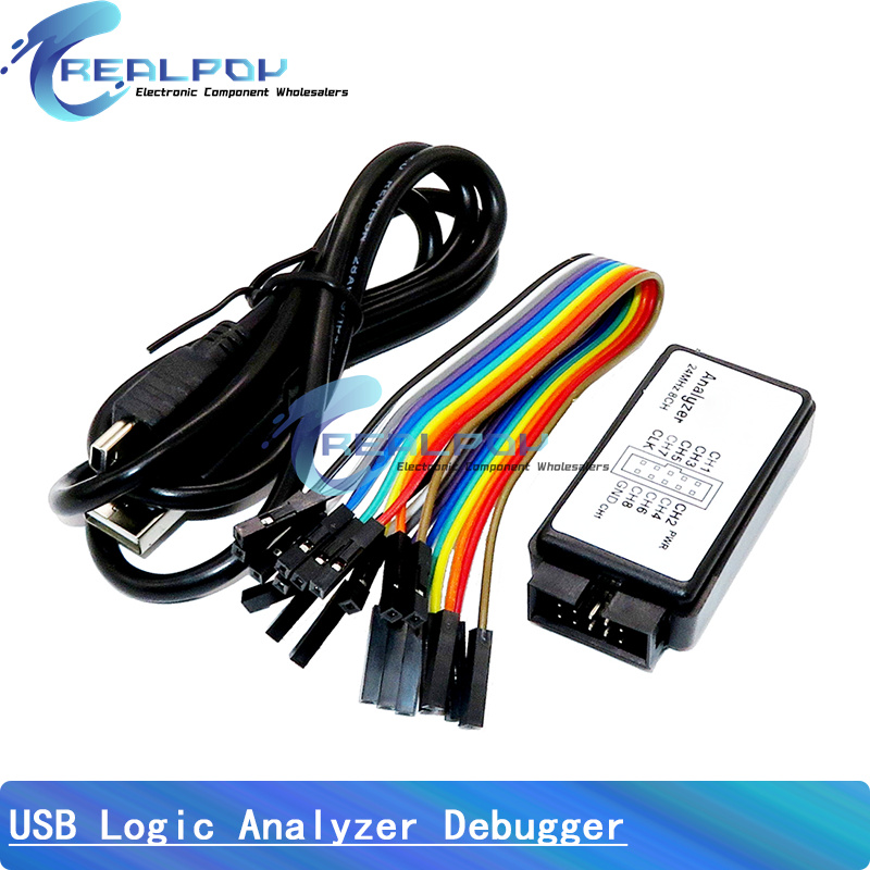 USB Mantık Analizörü 24 MHz 8  - Diy Electronics Project Kit incelemesi ve fiyatı