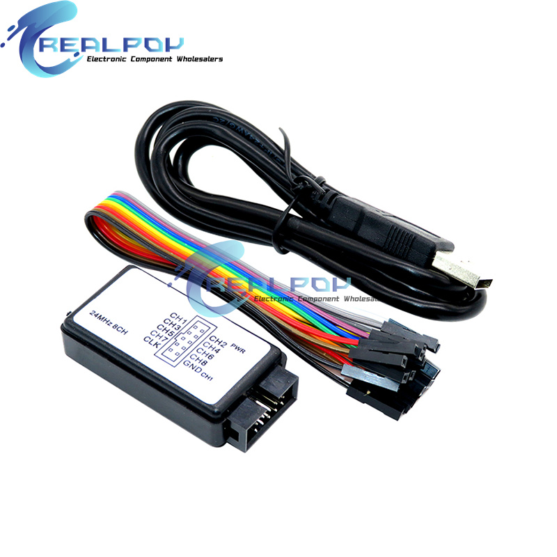 USB Mantık Analizörü 24 MHz 8  - Diy Electronics Project Kit incelemesi ve fiyatı