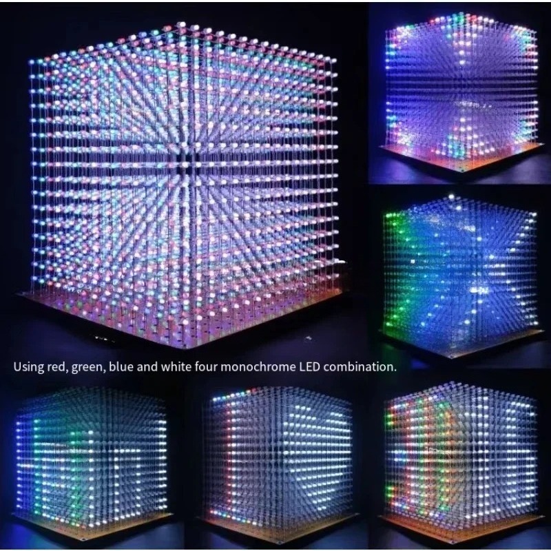 3 D16mini Işık Küpü Kiti 16x16 - Diy Electronics Parts incelemesi ve fiyatı