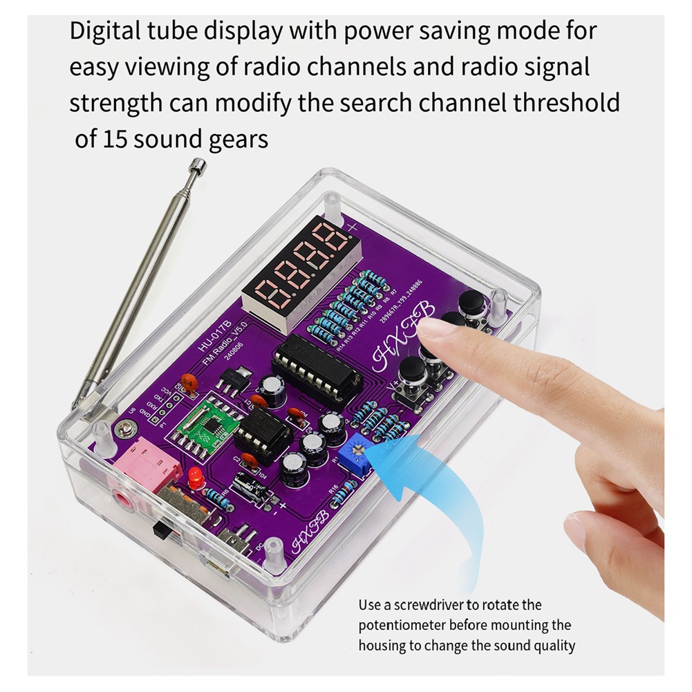 A72Z Yeni HU-017B DIY FM Radyo - Diy Electronics Project Kit incelemesi ve fiyatı
