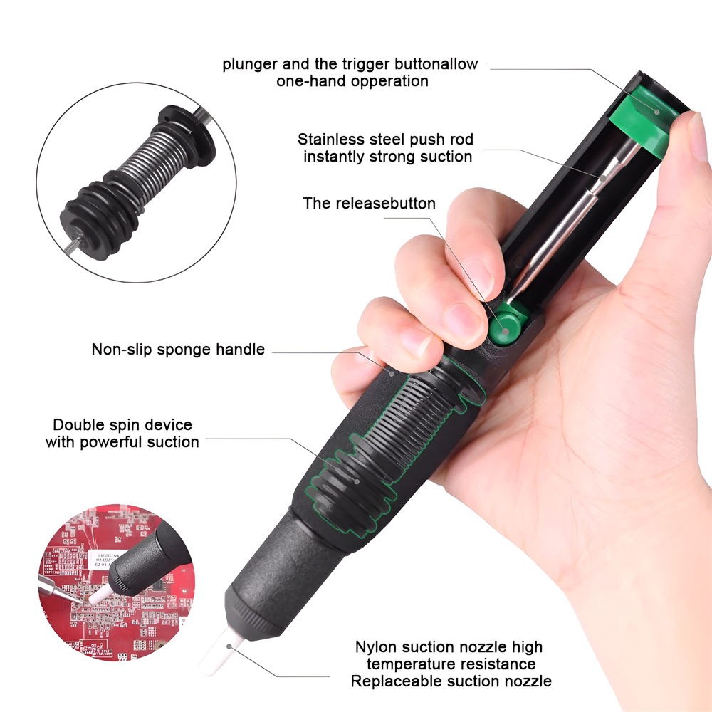 Metal sökme pompası emme kalay - Desoldering Pump Solder incelemesi ve fiyatı