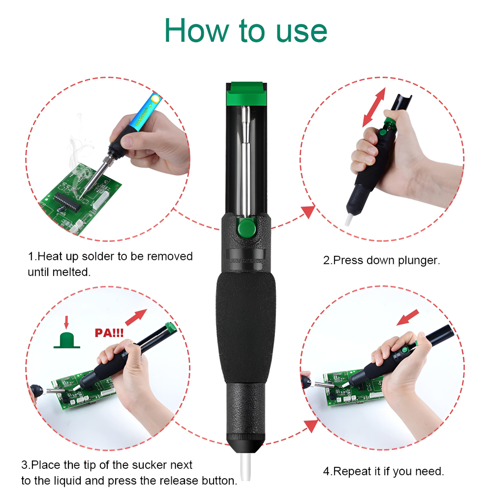 Metal sökme pompası emme kalay - Desoldering Pump Solder incelemesi ve fiyatı
