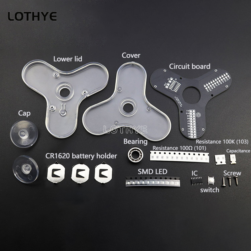 LED Fidget Spinner Üretimi Hop - Diy Electronics Parts incelemesi ve fiyatı