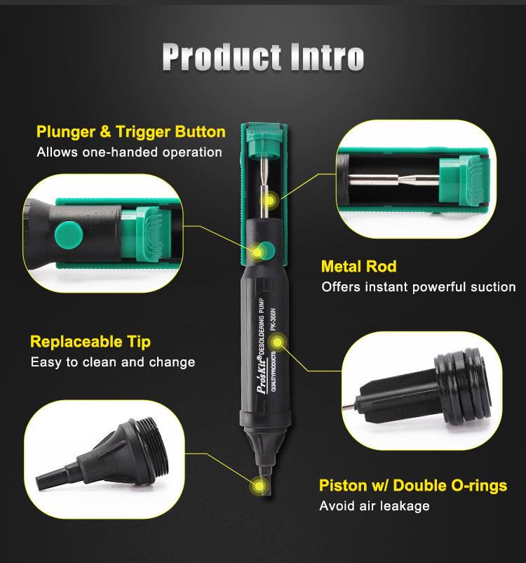 Pro'sKit %100 Orijinal 8PK-366 - Desoldering Pump Solder incelemesi ve fiyatı
