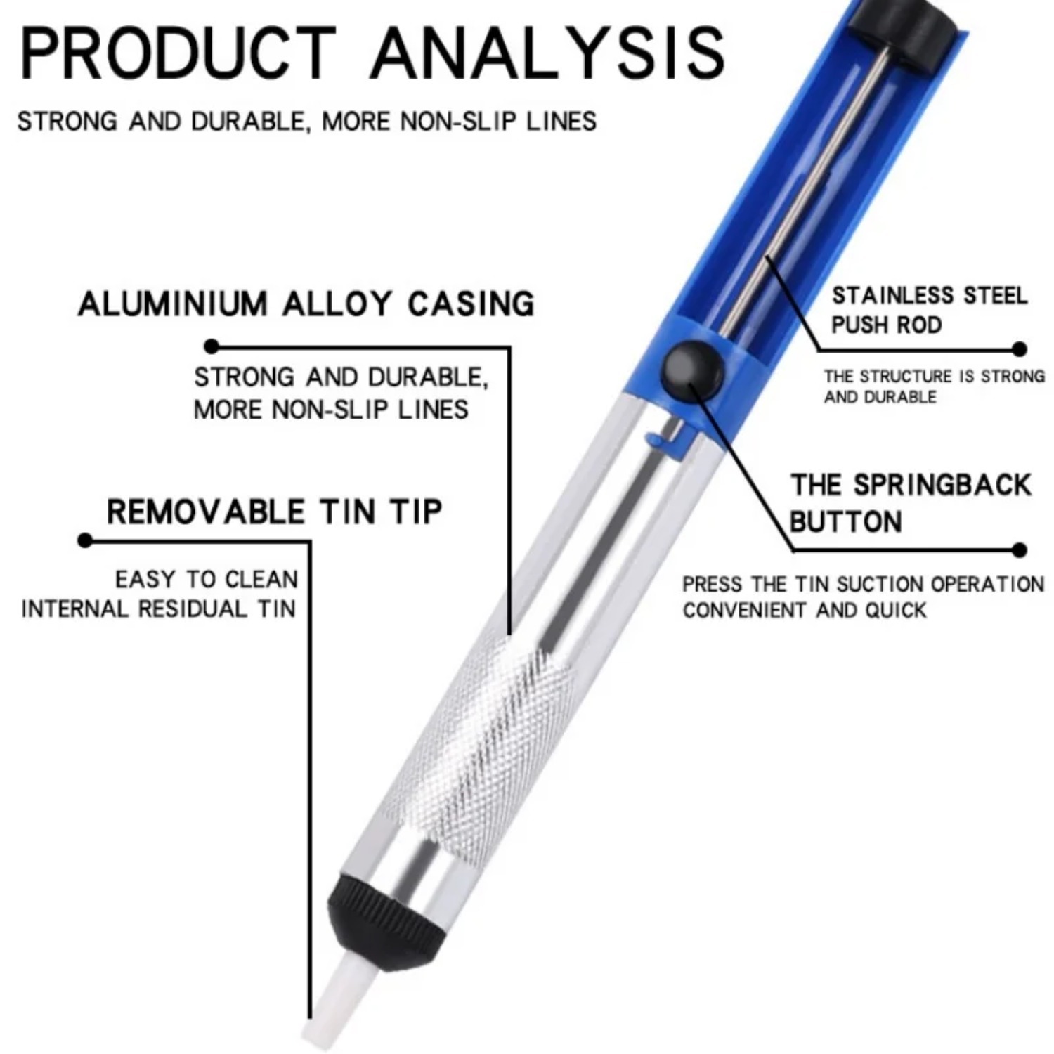 Alüminyum Metal Lehim Sökme Po - Desoldering Pump Solder incelemesi ve fiyatı