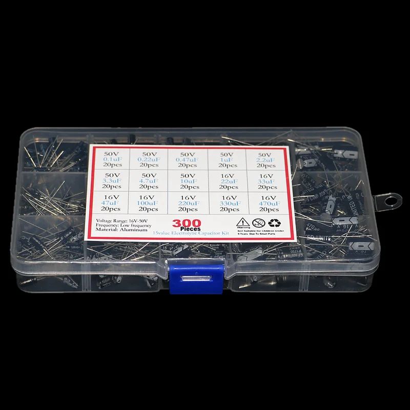 300 adet 15 tip 16V 50V 0.1uf- - Capacitor Kit Assortment incelemesi ve fiyatı