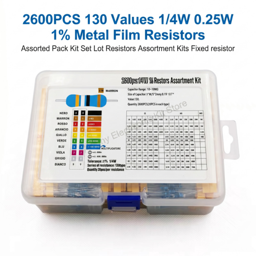 2600 adet Metal Film Dirençler - Diy Electronics Project Kit incelemesi ve fiyatı