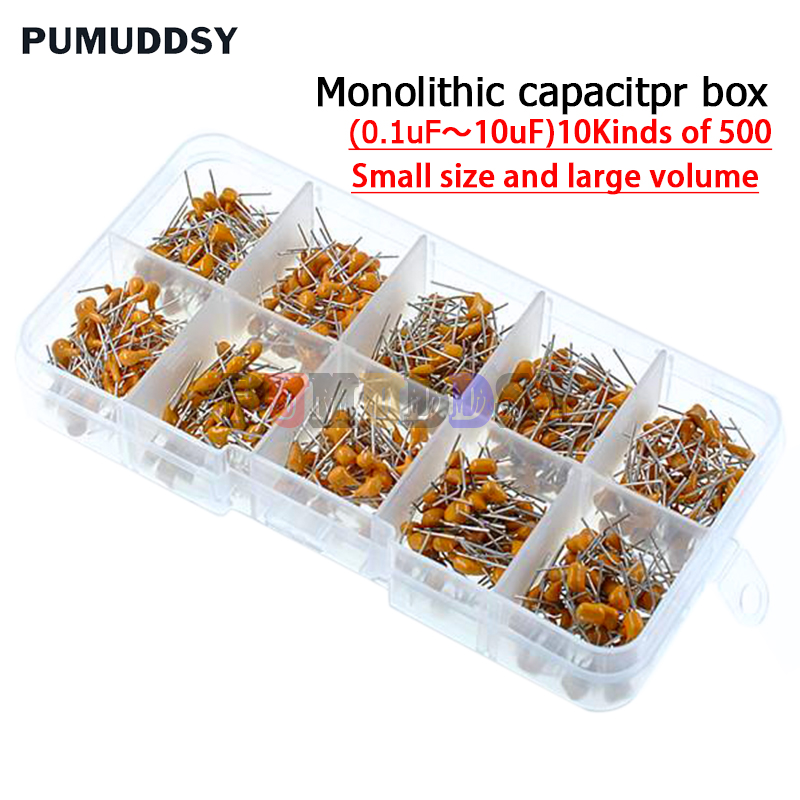 500 adet/grup 10 değer * 50 ad - Capacitor Kit Assortment incelemesi ve fiyatı