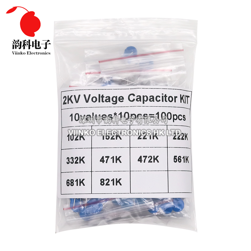 100 adet 2KV yüksek gerilim se - Capacitor Kit Assortment incelemesi ve fiyatı